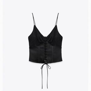 Zara Black Lace corset